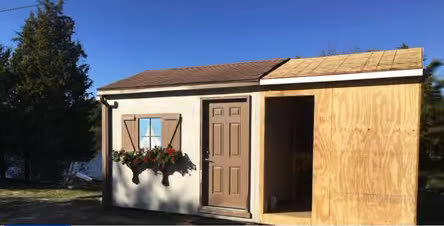 The club's ski shed